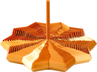 Jouet sensoriel anti-stress à feuilles variables imprimé en 3D, jouet rotatif pour enfants et adultes, décoration de bureau, cadeau