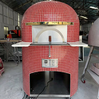 Four à pizza extérieur commercial en briques de terre cuite, grande taille, au bois, au gaz ou électrique, 500 cm, personnalisable, pour boulangerie, modèle Naples