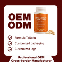 Capsules de glycinate de magnésium OEM ODM – Soutien anti-âge, sommeil réparateur, santé nerveuse – Marque privée pour adultes