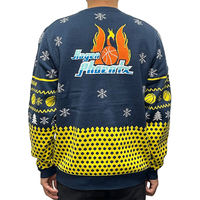 Pull de Noël jacquard Aigle Jaune Marine à col rond, tricot ample à manches longues pour homme, idéal pour les fêtes et le quotidien – Meilleures ventes