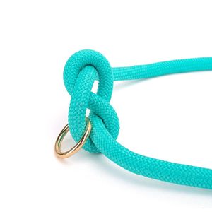 Laisse pour chien en nylon personnalisée avec poignée en cuir, laisse d'entraînement réglable anti-traction, vente en gros de laisses pour chien en nylon - Product Image 4