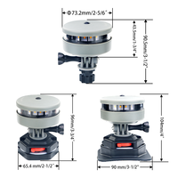 ANHERT - Accessoires de kayak blancs imperméables - Lumière LED de navigation à piles pour bateau pneumatique - Marine