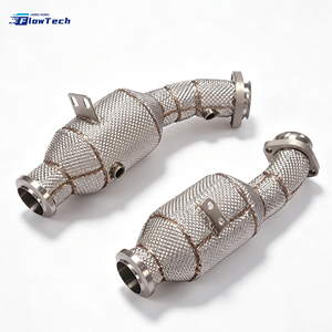 Performance 304 Stainless Steel Racing Downpipe for Mercedes AMG E43 W213 C43 W205 M276 3.0L V6 Eur 5 200 cells - Product Image 2