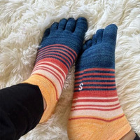 Chaussettes à cinq doigts pour hommes/femmes, chaussettes de sport en coton, chaussettes de cheville
