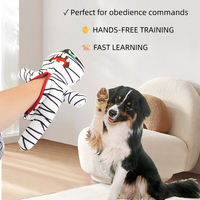 Jouet pour chien en peluche durable, anti-morsure, auto-activant, mignon, dessin animé, soulagement de l'ennui, avec sifflet et cachettes pour friandises