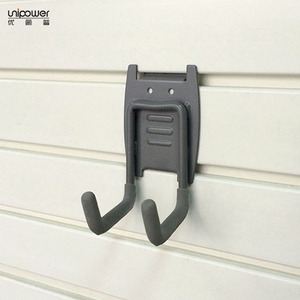 Unipower <b>Plastic</b> Garage <b>Hooks</b> Gray Wall Mounted Rectangle Shape 3C-1 For Storage - Product Image 4