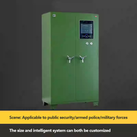 Armoire à armes en acier haute capacité pour armes longues et munitions avec serrure électrique et garantie de 6 ans