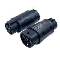 Adaptateur EV 32A SAE J1772 Type 1 pour véhicules électriques, adaptateur de charge Type 1 vers Type 2