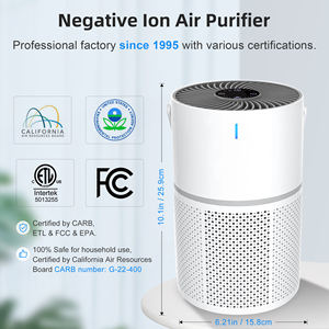 H13 pemurni udara LED, pemurni udara rumah desain Ramah Hewan/bayi, Monitor kualitas udara LED, penjernih udara Ion penghilang alergi - Product Image 4
