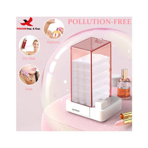 Distributeur de lingettes adhésives à bas prix pour approvisionnement mixte, support de coton démaquillant à pression, organisateur de rangement pour coussinets de colle à cils - Product Image 2