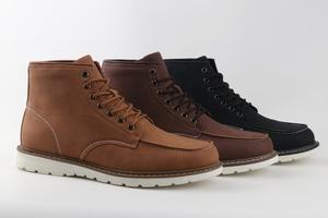 Goodyear รองเท้าหนังแท้สำหรับผู้ชาย, รองเท้าทำงานปิดด้วยเชือกผูกรองเท้าฤดูหนาวแตกต่างกัน - Product Image 3