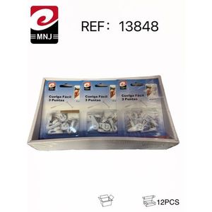 Set di chiodi per cornici con funzione di facile appeso, include 12 chiodi per fissare la cornice. - Product Image 2