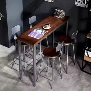 Высококачественный промышленный металлический барный стул с металлической спинкой деревянное сиденье высотой 75 см барный стул - Product Image 1