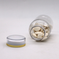 160ML POUR ANIMAUX DE COMPAGNIE de luxe doré bouchon en plastique bouteille pour l'huile de poisson/capsule/pilule/miel, en gros large bouche pot de médecine