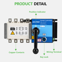 Industrial Automatic Transfer Switch ATS 100A-3200A 3P 4P AC400V PC Class Dual Power Generator Changeover Switch