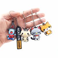 Porte-clés en caoutchouc souple personnalisé, porte-clés avec logo de voiture, porte-clés personnalisé en 3D, accessoires de porte-clés promotionnels et mousquetons