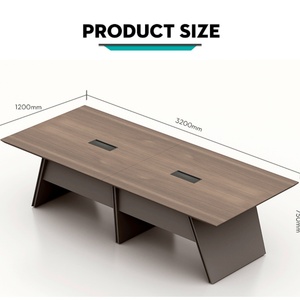 Modern Wooden Modular Conference <b>Table</b> Meeting Room Desk <b>Office</b> Furniture Luxury 8 10 Person Meeting <b>Table</b> With Chairs - Product Image 2