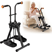 Vélo d'exercice à pédales pour seniors - Équipement d'exercice pour les bras, les jambes, les mains et les genoux, appareil de marche assis pour tout le corps