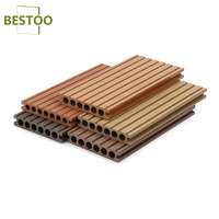 Planche de terrasse extérieure en composite bambou/fibre de bois HDPE, imperméable, prix usine, respectueuse de l'environnement