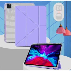 ช่องเสียบปากกา Y-Fold ใสสีทึบขาตั้งแม่เหล็ก3Y-fold เคสปรับได้หลายมุมสำหรับ <span class=keywords><strong>iPad</strong></span> <span class=keywords><strong>Pro</strong></span> <span class=keywords><strong>11</strong></span> - Product Image 6