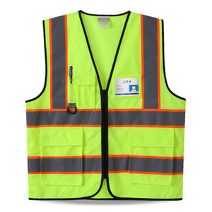<span class=keywords><strong>Gilet</strong></span> <span class=keywords><strong>de</strong></span> <span class=keywords><strong>sécurité</strong></span> réfléchissant <span class=keywords><strong>jaune</strong></span> fluo <span class=keywords><strong>orange</strong></span> pour travaux routiers HCSP - Product Image 6