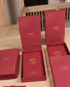 Caja de cajón cuadrada rígida de lujo de gama alta personalizada embalaje de regalo deslizante extraíble reutilizable para ropa interior y pestañas - Product Image 1