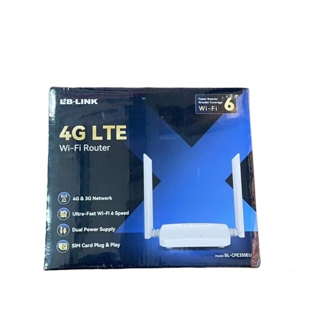 4G MINI Router BL-CPE300M Wifi6 SIM Card High Gain Antennas Dual Power Supply Home Network Router