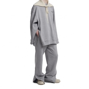 Factory Custom 100% Cotton Straight Leg Oversized <b>Baggy</b> Sweatpants Fashion <b>Trousers</b> for <b>Men</b> - Product Image 4