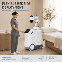 Robot de Moxibustion ZCH avec positionnement assisté par image et laser et rétraction automatique du bras pour usage professionnel en salon et spa