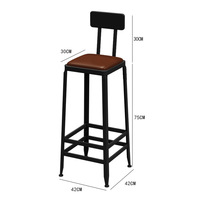Tavolo da Bar in Legno Massello, Tavolo Lungo per Caffetteria, Bar, Ristorante, Set Tavolo e Sedie con Gambe Alte