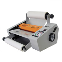 Machine à plastifier double face Wuhao 380 360 mm de large, plastifieuse compacte et pratique