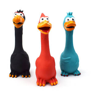 Vendita diretta in fabbrica animali tema <span class=keywords><strong>gomma</strong></span> stridulo cane giocattoli <span class=keywords><strong>pollo</strong></span> - Product Image 1