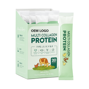 Offre Spéciale : 20 Sachets de Poudre de Peptides Multi-Collagène Hydrolysée de Bovin Nourri à l'Herbe, 10g Chacun, Soutien Immunitaire pour Adultes - Product Image 1