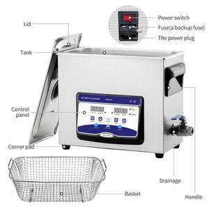 Skymen ODM JP-031S 40kHz Mesin Pembersih Ultrasonik Komersial 180W 90W untuk Laboratorium & Klinik Gigi & Salon Kuku - Product Image 6