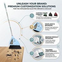 Balai aspirateur 2 en 1 sans fil 1300 mAh, aspiration haute vitesse 35000 tr/min, léger pour la maison et la chambre