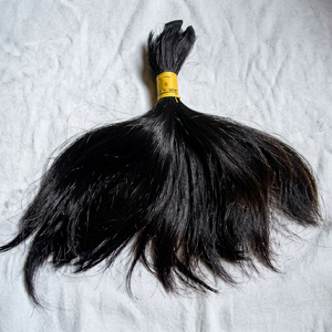 Cheveux indiens naturels bouclés et lisses, 100% humains, naturels, de bonne qualité, vierges à la vapeur et à l'acide - Product Image 1