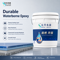 Système de peinture de sol Dongsheng époxy aqueux respirant antidérapant couleur personnalisée état liquide 200 kg MOQ pour tous types de sols en béton