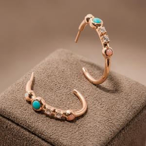 925 Sterling Sliver 14K Gold Plated Topaz Drop <b>Earrings</b> Classic Timeless Design Bella - Product Image 2