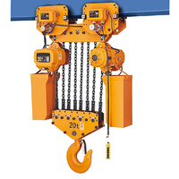 Palans électriques à chaîne de type crochet Sinoko 500 kg-10 tonnes 220v-380v avec chariot pour la construction