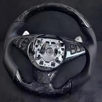 Volant sport en cuir et fibre de carbone véritable personnalisé, adapté aux modèles E60 E88 E87 E90 E91 E92 E93 M3