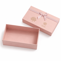 Boîtes cadeaux en papier personnalisées avec ruban décoratif, sacs en papier assortis, cartons avec logo en feuille d'or pour kits cadeaux de soins de la peau