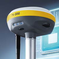 Récepteur GNSS RTK IP67 avec batterie 10000 mAh, radio interne 410 à 470 MHz pour station de base et station mobile