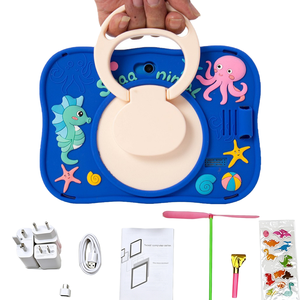 Drop Resistance <b>7</b>-inch Kids Shockproof Cartoon <b>Tablet</b> with Silicone Protective Case WiFi Android 15 4+64GB Children's Learning - Product Image 4