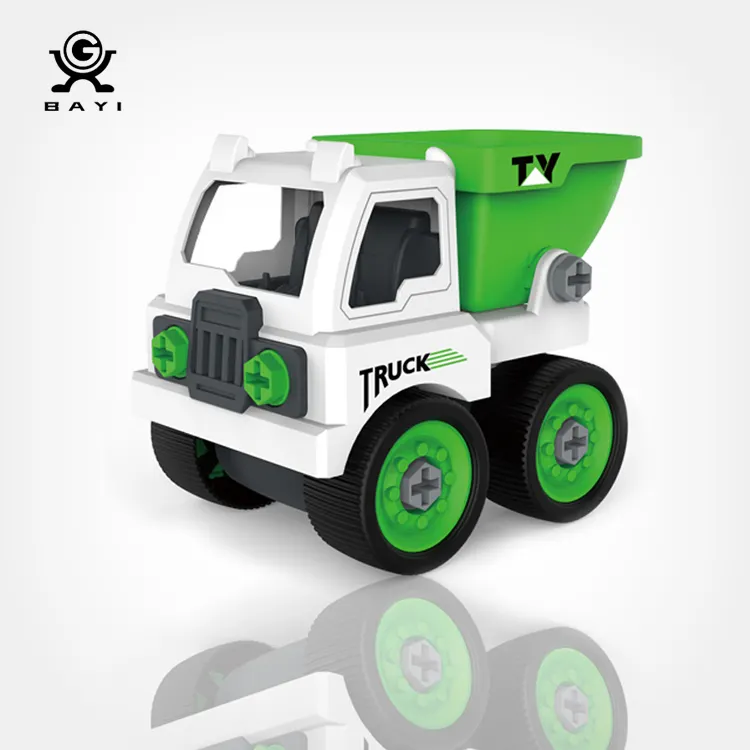 सर्वश्रेष्ठ विक्रेता निर्माण <span class=keywords><strong>वाहन</strong></span> खिलौने प्लास्टिक उपकरण ट्रक विधानसभा स्वयं इकट्ठा खिलौने बच्चों के लिए डंप ट्रक