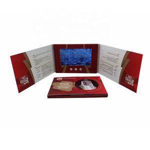 Carte <span class=keywords><strong>de</strong></span> Marketing vidéo, usine <span class=keywords><strong>de</strong></span> chine, prix bon marché, cartes <span class=keywords><strong>de</strong></span> vœux personnalisées, 7 pouces Lcd, vidéo, livret, Invitation d'affaires, e-card - Product Image 1