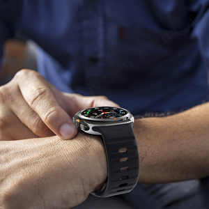 HUANLONG Banda de reloj con hebilla de alfiler de onda de silicona transpirable para reloj ultra inteligente-14 colores - Product Image 3