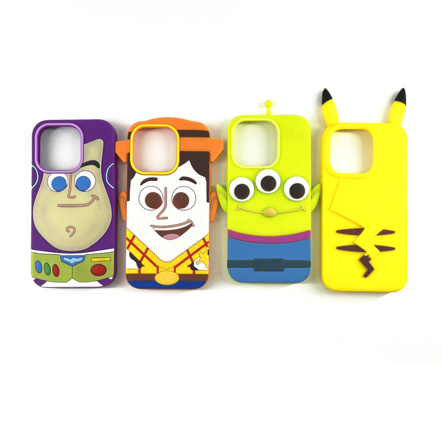 Cartoon Characters Anti-drop Phone Protective Cover Buzz Light-year Phone case Pikachu Silicone Phone case
