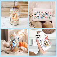 Autocollants de transfert de Cupwraps Uv Dtf pour Coffeegla Umbler Mug Pen Impression Uv Dtf Autocollant Uv Dtf personnalisé pour tasses