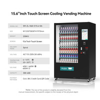 Máquina Expendedora de Bebidas Automática de Alibaba, Tienda Automatizada Abierta las 24 Horas, Máquina Expendedora de Bebidas Combinada Grande con Control de Temperatura