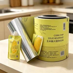 Rouleaux de <span class=keywords><strong>film</strong></span> en aluminium de qualité alimentaire YSH à prix d'usine pour l'emballage des céréales soufflées, films laminés pour couvercles de machines d'emballage - Product Image 1
